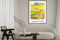 Plakat: Kolorowa łąka w stylu vincent van gogh