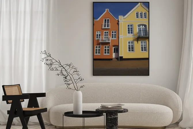 Plakat: Kolorowe domy w sonderborg