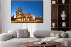 Plakat: Koloseum w nocy .rome - włochy