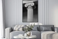 Plakat: Kolumna detal architektoniczny i symbolika