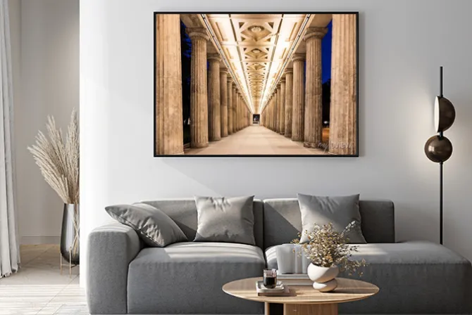 Plakat: Kolumnada w nocy