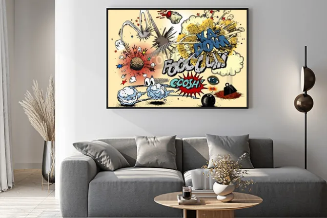 Plakat: Komiks eksplozji