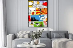 Plakat: Komiks w starym stylu