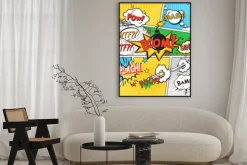 Plakat: Komiks zestaw tła