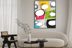 Plakat: Komiksów dymki strip