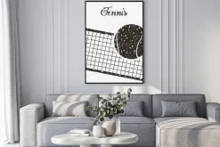 Plakat: Konstrukcja tenisa sportu