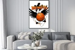 Plakat: Koszykówka obraz graffiti