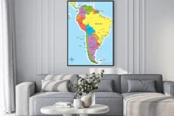 Plakat: Kraje ameryki południowej