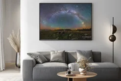 Plakat: Krajobraz rozgwieżdżonego nieba nocnego