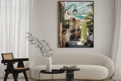 Plakat: Krajobraz z widokiem na bellagio nad jeziorem como