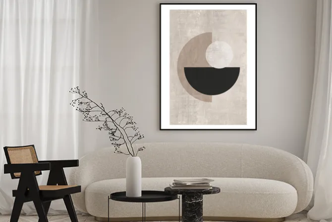 Plakat: Kształty geometryczne abstrakcja