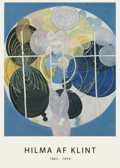 Plakat: Kształty w kole abstrakcja hilma af klint