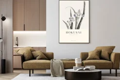 Plakat: Kwiaty irysa japońskiego malunek hokusai