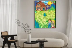Plakat: Labirynt 30 z motywem hansel i gretel
