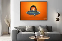 Plakat: Latający spodek