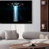 Plakat: Latających spodków ufo porwał mężczyznę