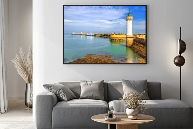 Plakat: Latarnia w quiberon, bretania, francja