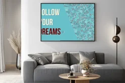Plakat: Śledź swój projekt marzenia cytat plakat