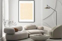 Plakat: Liściasty motyw artystyczny w stylu william morris