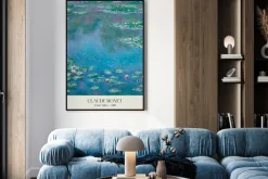 Plakat: Lilie wodne reprodukcja claude monet