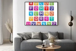 Plakat: Litery papieru