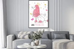 Plakat: Little princess vector illustration for kids design - poster,