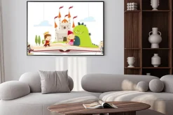 Plakat: Livre de conte smok i księżniczka