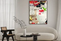 Plakat: Lody z jagód i mięty