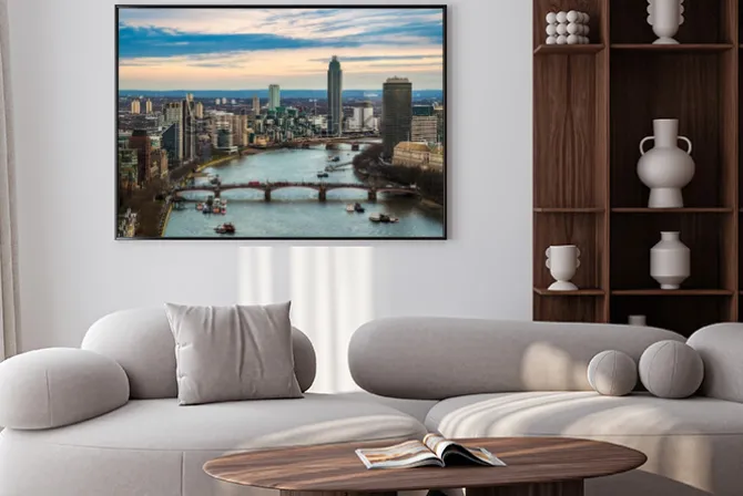 Plakat: Londyn, anglia - widok z lotu ptaka panoramę zachodniego londynu,