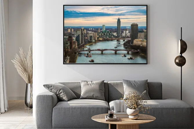 Plakat: Londyn, anglia - widok z lotu ptaka panoramę zachodniego londynu,