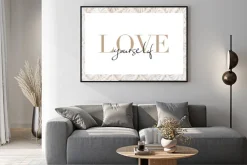 Plakat: Love yourself napis