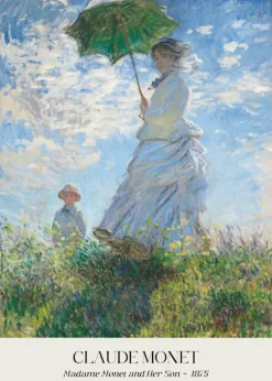 Plakat: Madame monet i jej syn