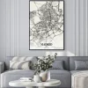 Plakat: Madryt mapa miasta