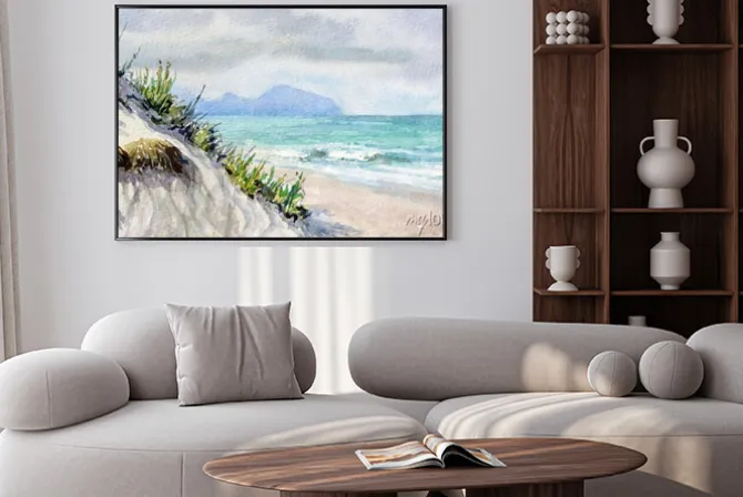 Plakat: Malarskie ujęcie piaszczystych wydm