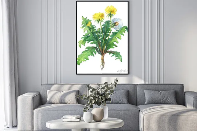 Plakat: Malowane akwarelą malowane ręcznie na białym tle.