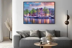 Plakat: Malowniczy zakątek amsterdamu