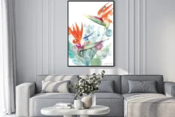 Plakat: Malunek egzotycznej strelicji królewskiej