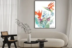 Plakat: Malunek egzotycznej strelicji królewskiej