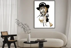 Plakat: Man playing the trumpet.