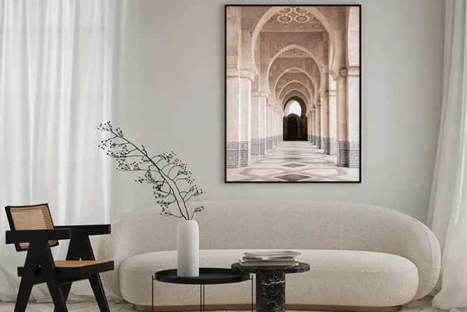 Plakat: Marokańska architektura meczet w casablance