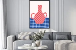 Plakat: Martwa natura wazon abstrakcja