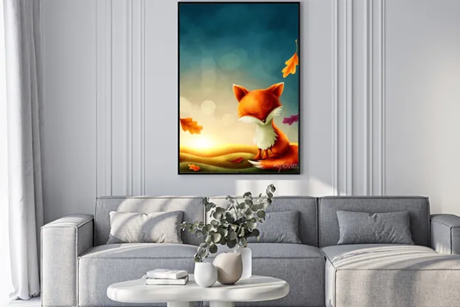 Plakat: Mały czerwony lis