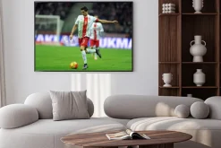 Plakat: Mecz roberta lewandowskiego