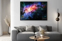Plakat: Mgławica w kolorach tęczy
