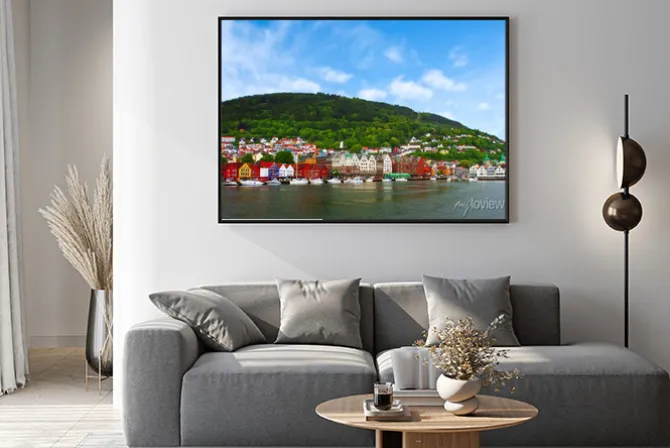 Plakat: Miasto bergen, norwegia