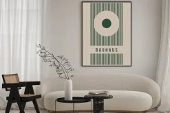 Plakat: Minimalistyczna grafika w stylu bauhaus