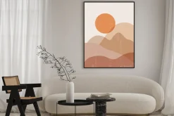 Plakat: Minimalistyczna grafika w stylu boho