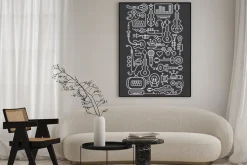 Plakat: Minimalistyczna ilustracja muzyczna