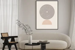 Plakat: Minimalistyczna kompozycja geometryczny wzór