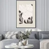Plakat: Minimalistyczne kwiaty botaniczna abstrakcja